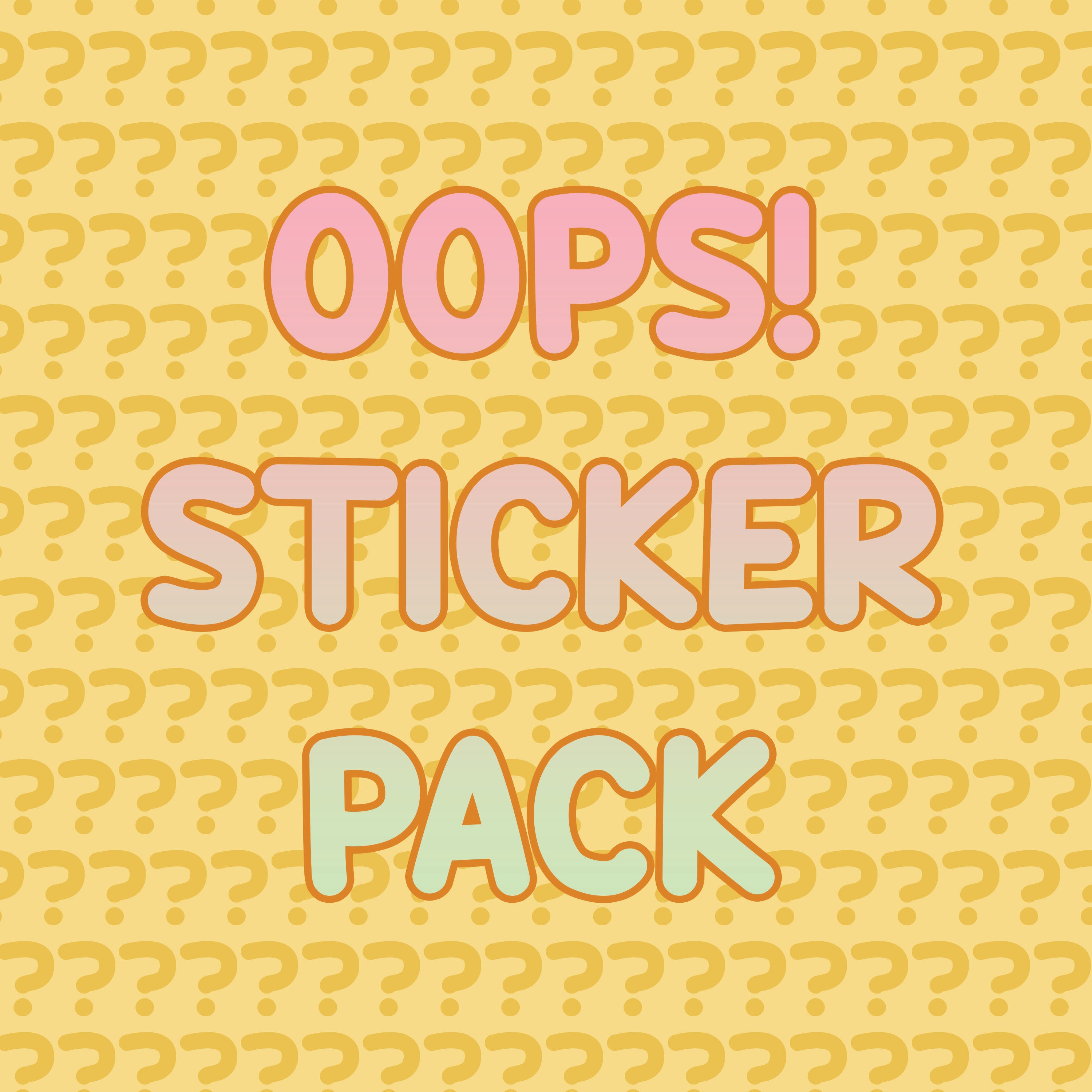 SECONDS SALE Surprise Assorted Holographic Stickers, Cute Holographic  Surprise Sticker Bundles, B-grade Oopsie Sticker Packs 