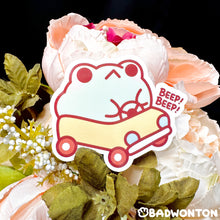 Load image into Gallery viewer, Froggo BEEP BEEP! Sticker
