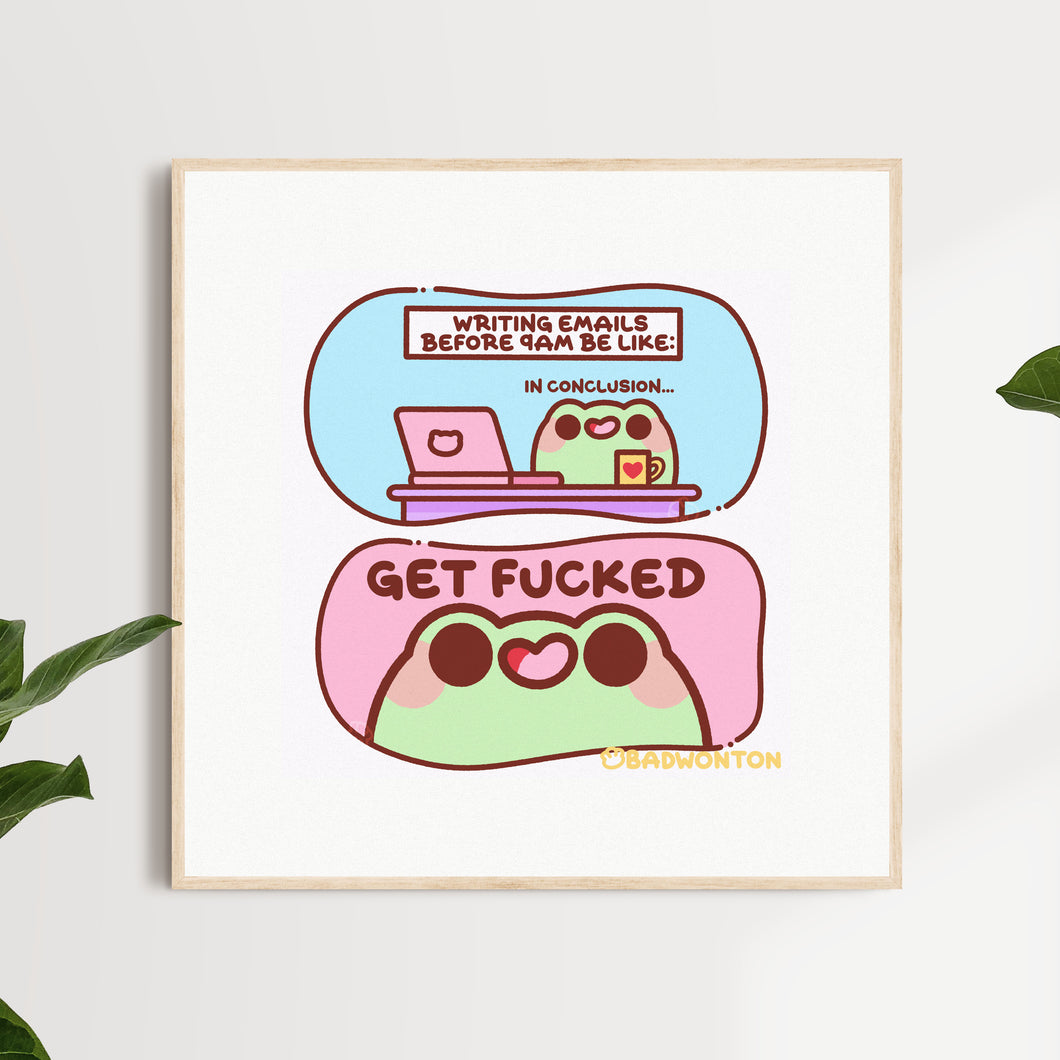 GET FUCKED Comic Art Print