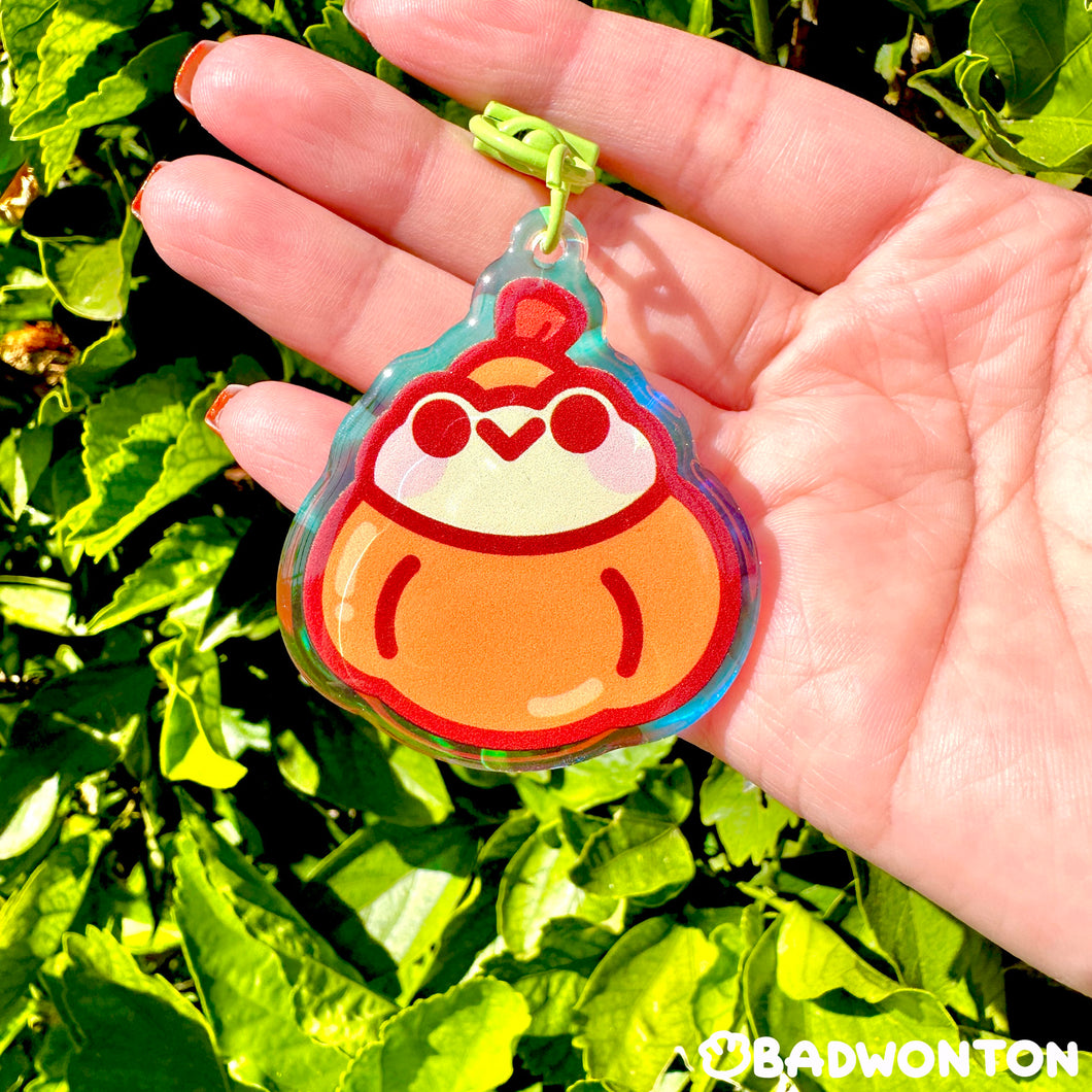 Pumpkin Froggo Rainbow Acrylic Keychain