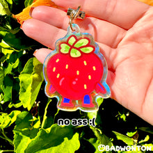 Load image into Gallery viewer, Strawberry ASSLESS Miguel Rainbow Acrylic Keychain
