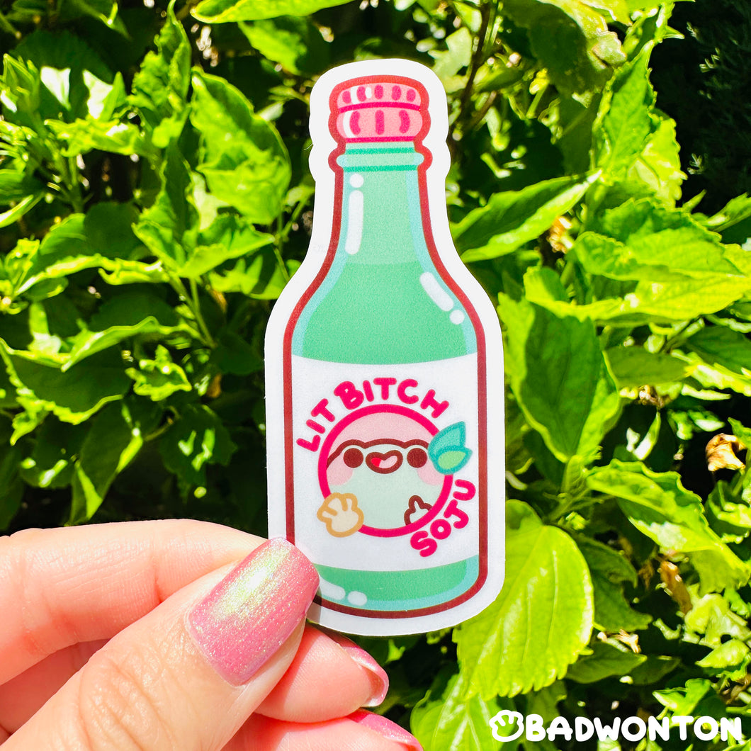 Lit Bitch Soju Sticker