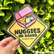 Load image into Gallery viewer, Nuggies On Board Car Sticker
