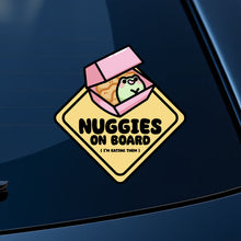 Load image into Gallery viewer, Nuggies On Board Car Sticker
