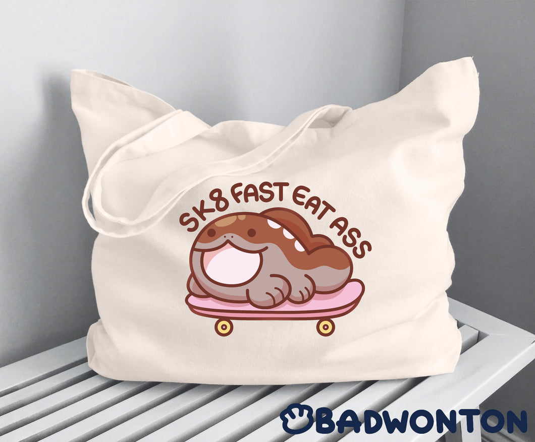 SK8 FAST EAT ASS Clodsire Tote Bag