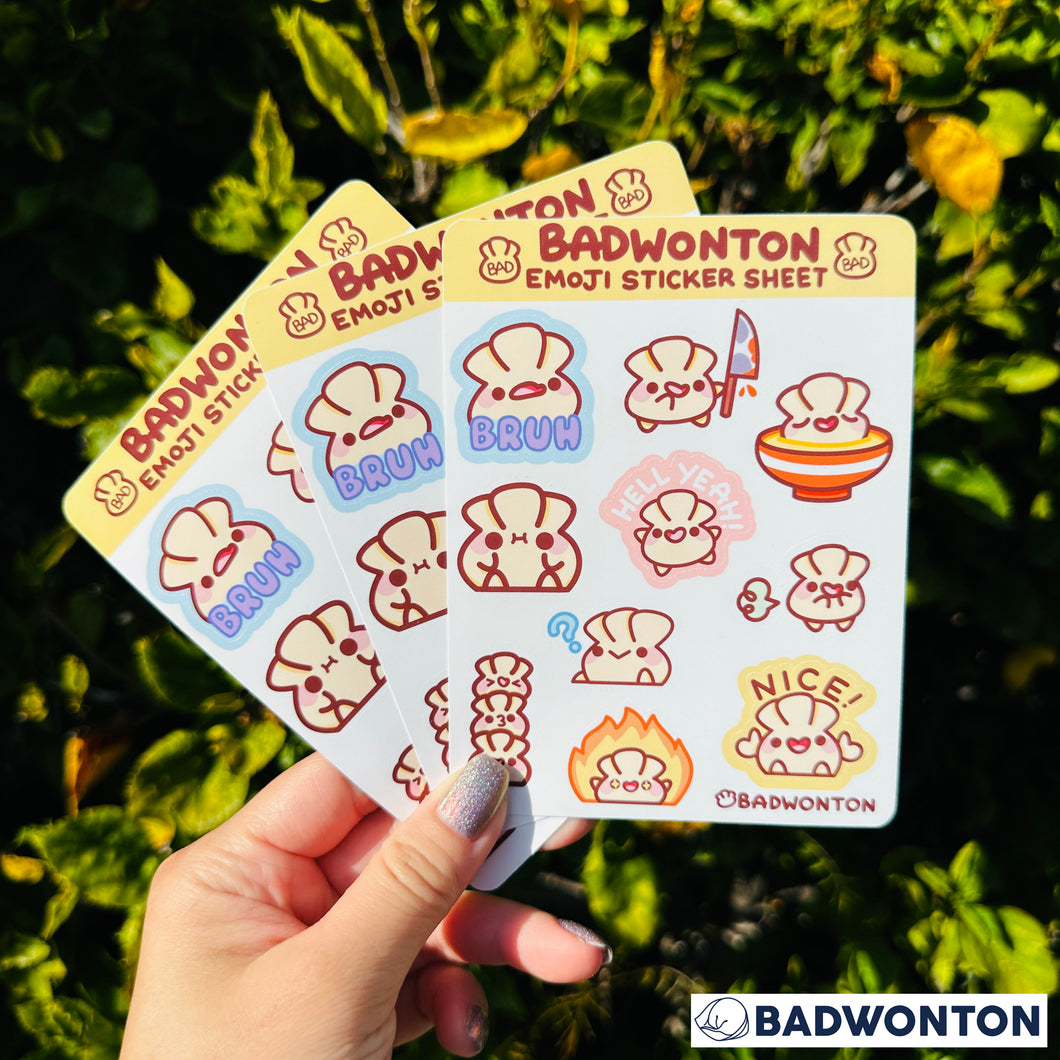 Badwonton Emoji Sticker Sheet