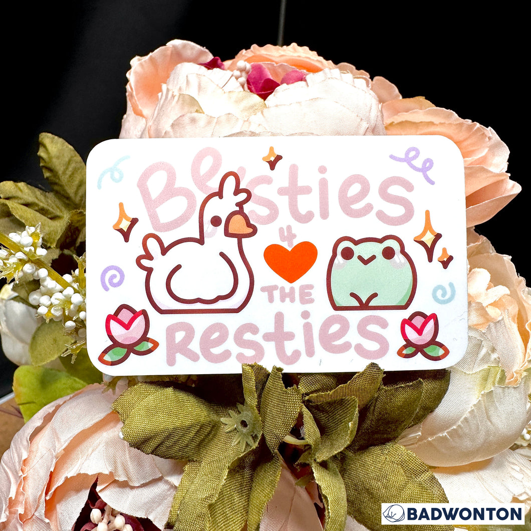 Froggo & Goose Besties 4 The Resties Sticker