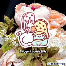 Load image into Gallery viewer, Froggo &amp; Goose Crocs BFFS Stickers
