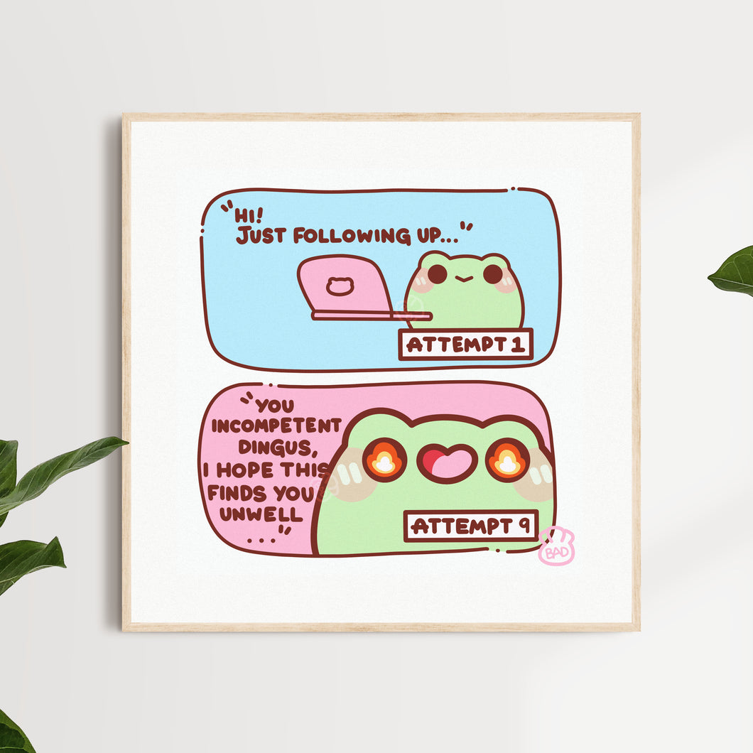 You Incompetent Dingus Comic Art Print