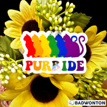 Load image into Gallery viewer, Purride Cat LGBT Pride Sticker
