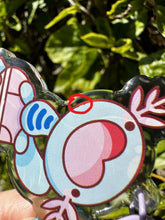 Load image into Gallery viewer, Wooper Rollerskate FLAWED Acrylic Keychain
