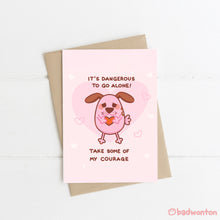 Load image into Gallery viewer, Courage the Cowardly Dog Greeting Card
